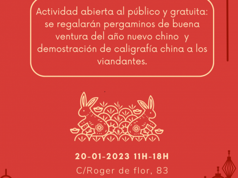 Taller de Chuanlian y demostraci de calligrafia xinesa