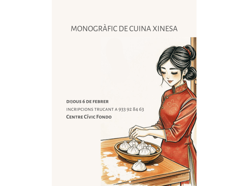 Monogràfic de cuina xinesa Monogràfic de cuina xinesa