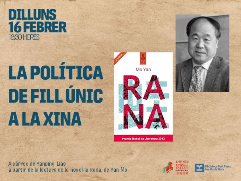 Conversaci�n sobre la pol�tica de hijo �nico en la China a partir de la lectura de la novela Rana, de Yan Mo
