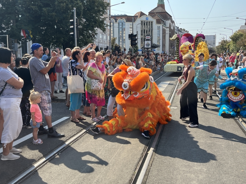 El Grupo Barcelona Huaxing Arts Group triunfa en el Carnaval de las Flores de Debrecen, Hungra (14)