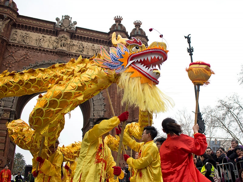 Vine a celebrar l'Any Nou Xinès amb Barcelona el 29 de gener a l'Arc de Triomf